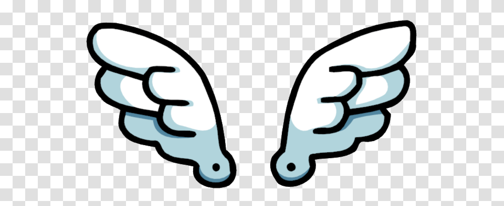 Cartoon Wings, Label, Hand, Teeth Transparent Png