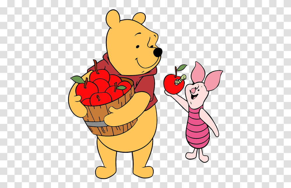 Cartoon Winnie The Pooh Piglet, Plant, Fruit, Food, Strawberry Transparent Png