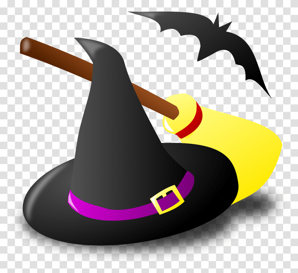Cartoon Witch Hat, Apparel, Axe, Tool Transparent Png