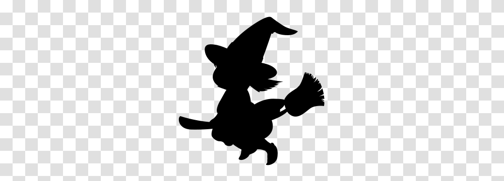 Cartoon Witch Silhouette, Gray, World Of Warcraft Transparent Png