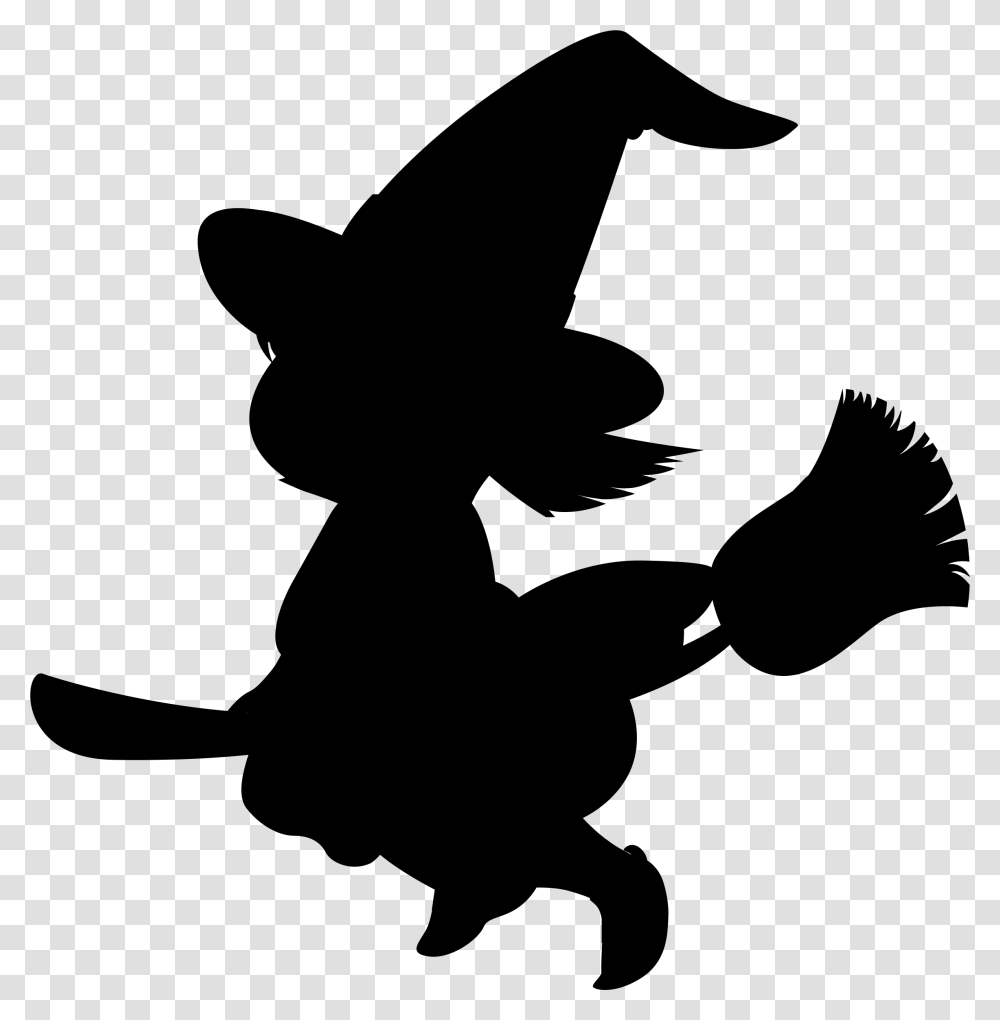 Cartoon Witch Silhouette Icons, Gray, World Of Warcraft Transparent Png