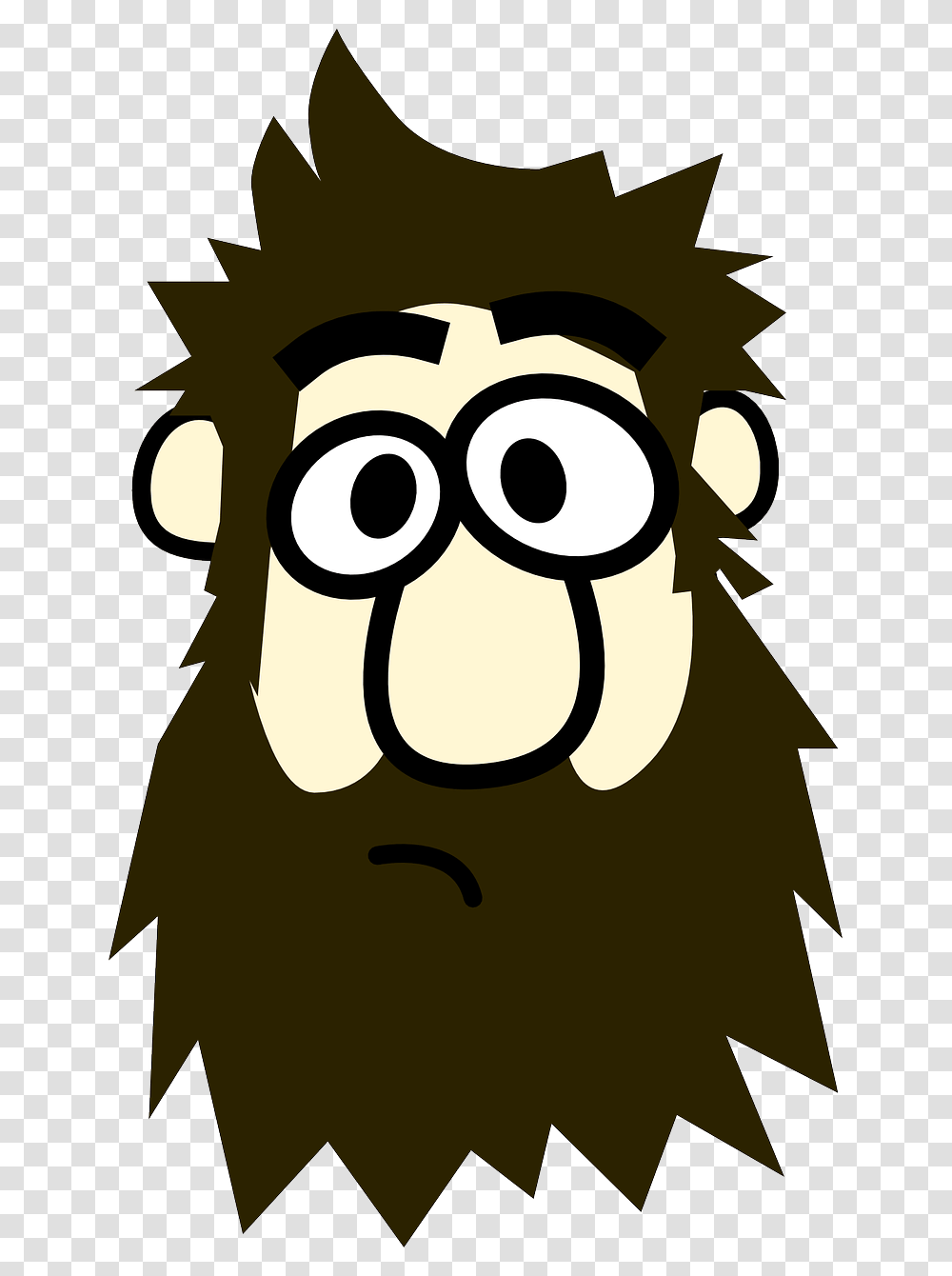 Cartoon With A Beard, Poster, Advertisement, Binoculars Transparent Png