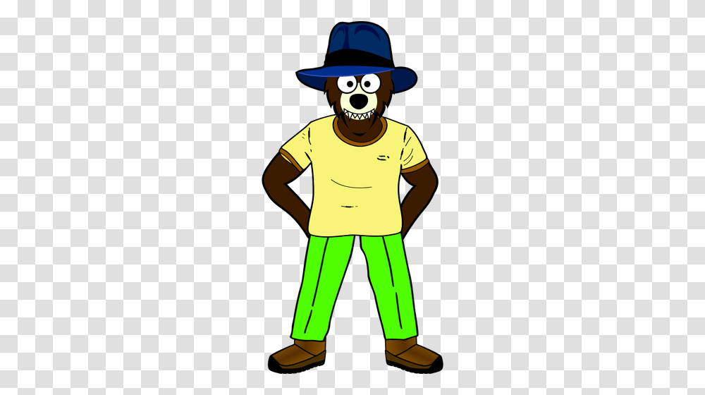 Cartoon Wolf, Person, Human, Apparel Transparent Png