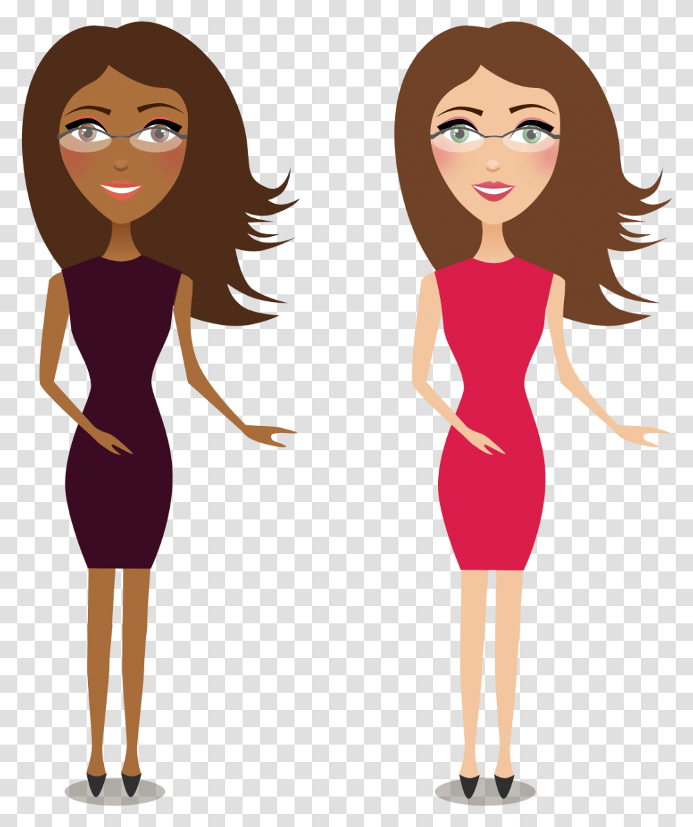 Cartoon Woman Background Cartoon Woman Background, Person, Human, Female, Doll Transparent Png