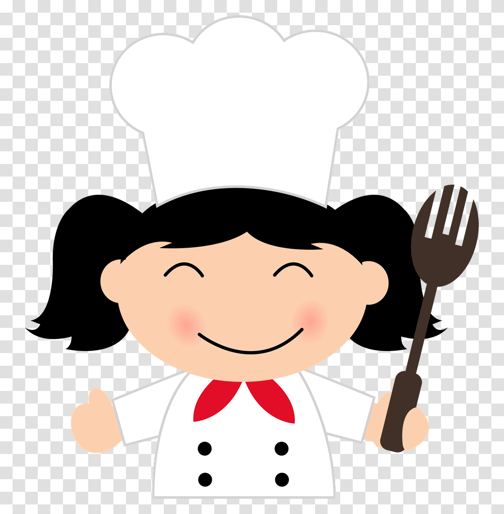 Cartoon Woman Cute Chef, Baseball Cap, Hat, Apparel Transparent Png