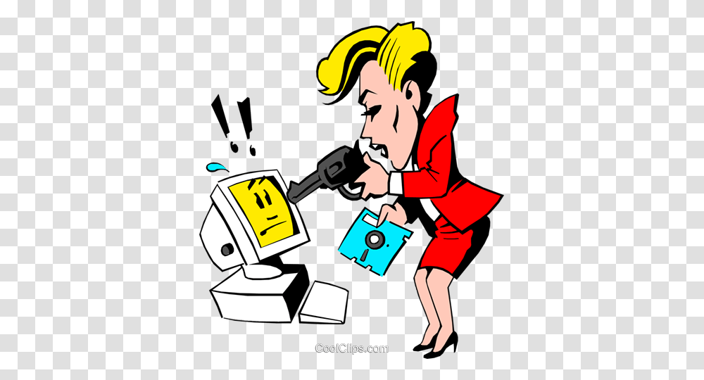 Cartoon Woman Pointing A Gun, Person, Performer Transparent Png