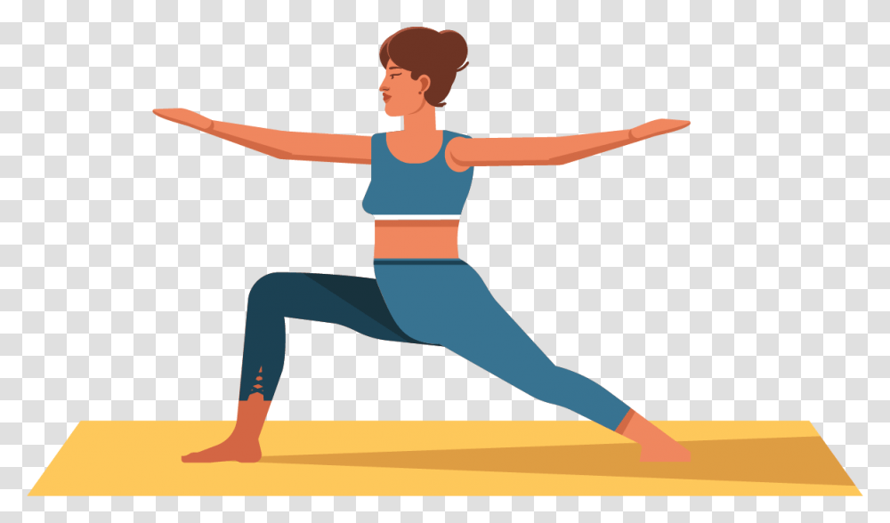 Cartoon Yoga, Fitness, Working Out, Sport, Person Transparent Png