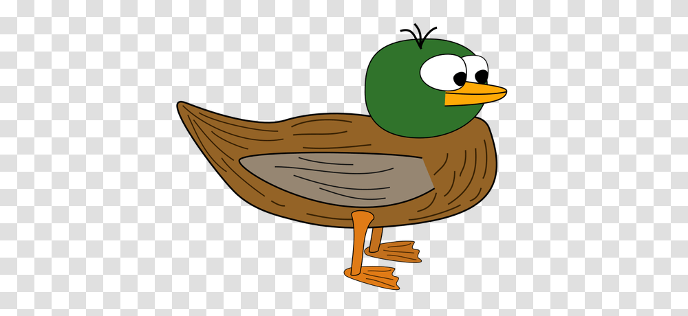 Cartoon Young Duck Vector Graphics, Bird, Animal, Waterfowl, Mallard Transparent Png