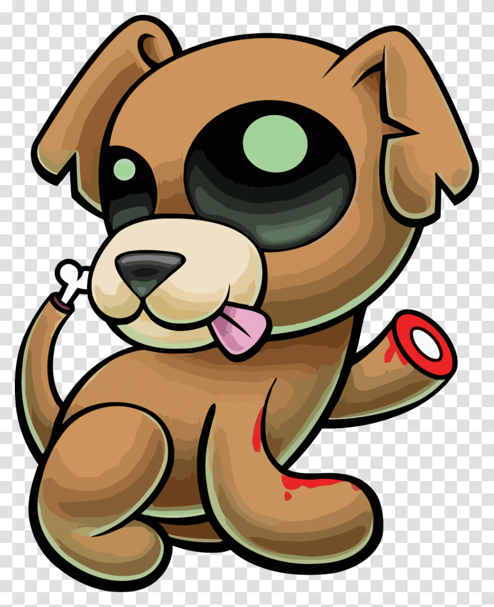 Cartoon Zombie Dog Clipart Download Zombie Cute Cartoon Dog, Mammal, Animal, Wildlife, Toy Transparent Png