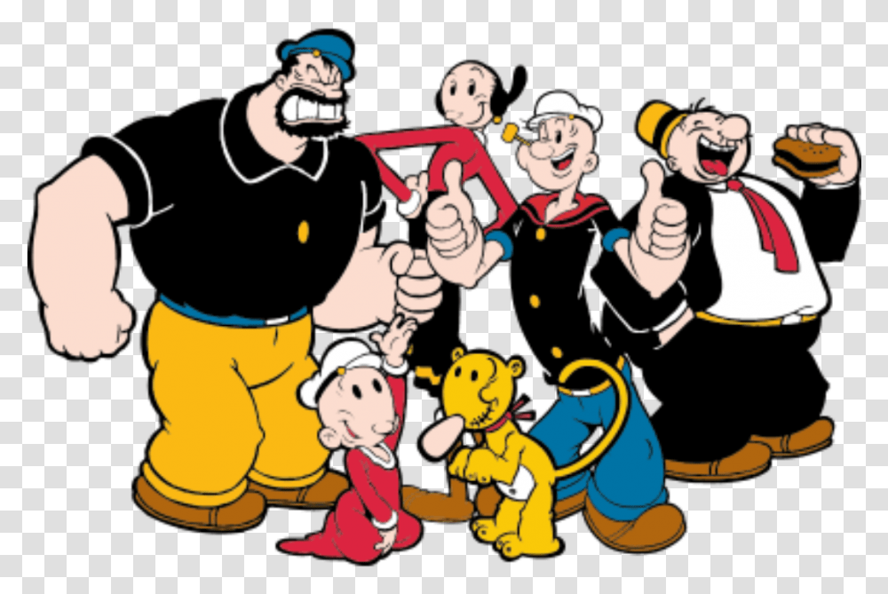 Cartoonanimated Cartoonsocial Groupclip Personagens Do Desenho Popeye, Performer, People, Leisure Activities Transparent Png