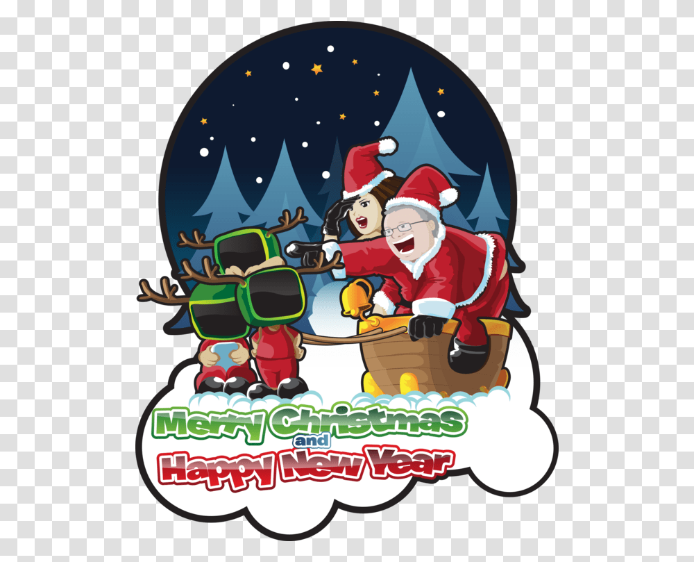 Cartoonchristmas Evefictional Character Merry Christmas And Happy New Year Clipart, Person, Helmet, People, Meal Transparent Png