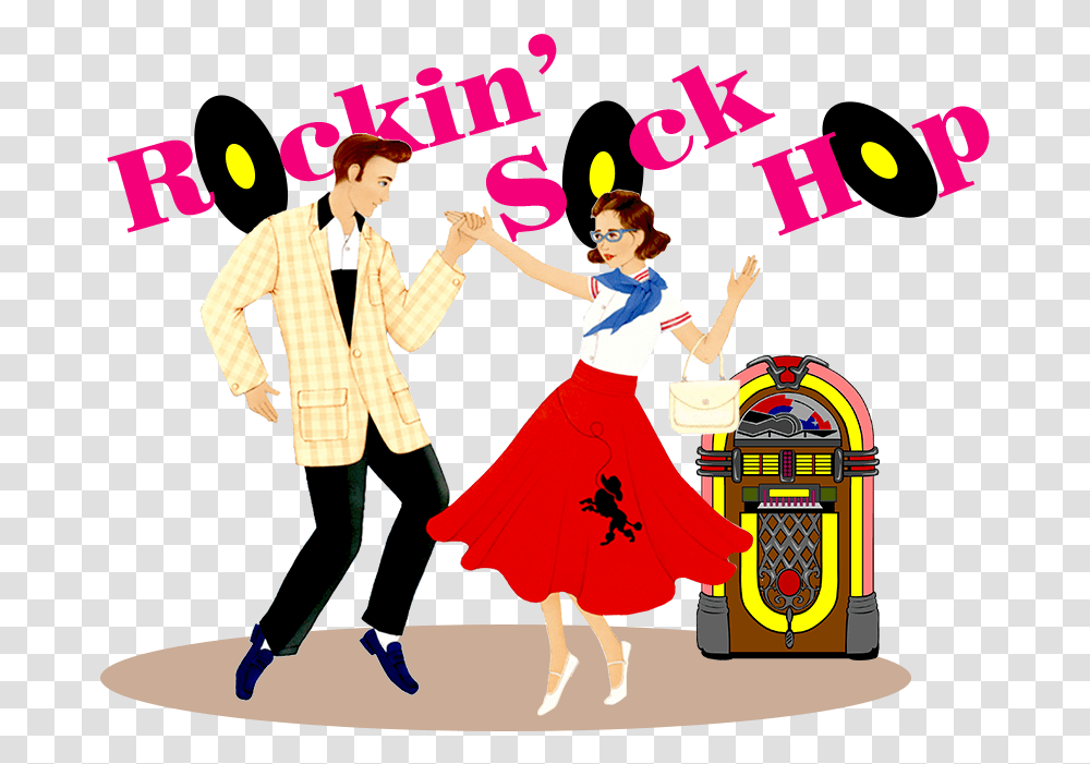 Cartoonclip 50's Sock Hop Clipart, Dance Pose, Leisure Activities, Performer, Person Transparent Png