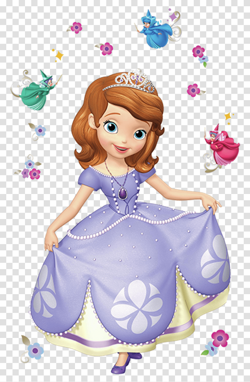 Cartoonclip Character Sofia The First, Doll, Toy, Barbie, Figurine Transparent Png