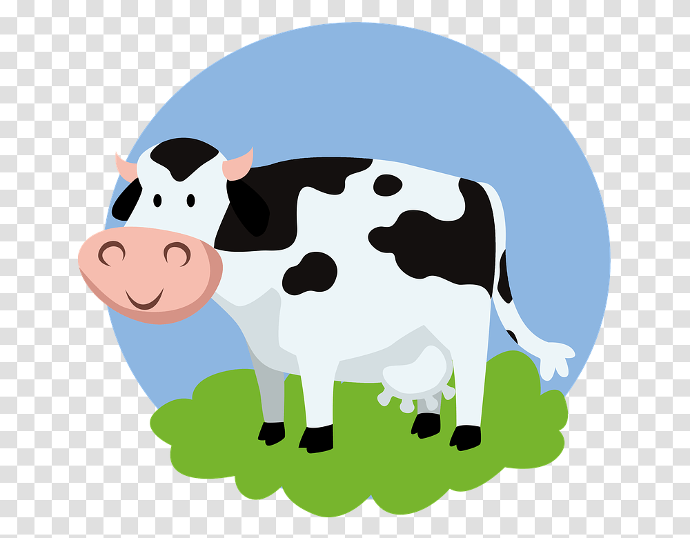 Cartoondairy Cowbovineclip Familydairypasture Cow Cartoon, Cattle, Mammal, Animal, Giant Panda Transparent Png