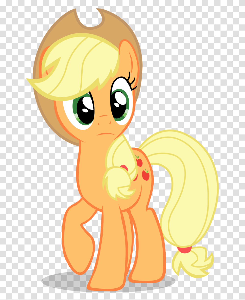 Cartoonfacial Characterearstylepony Apple Jack Cut Out, Plant, Food, Fruit, Banana Transparent Png