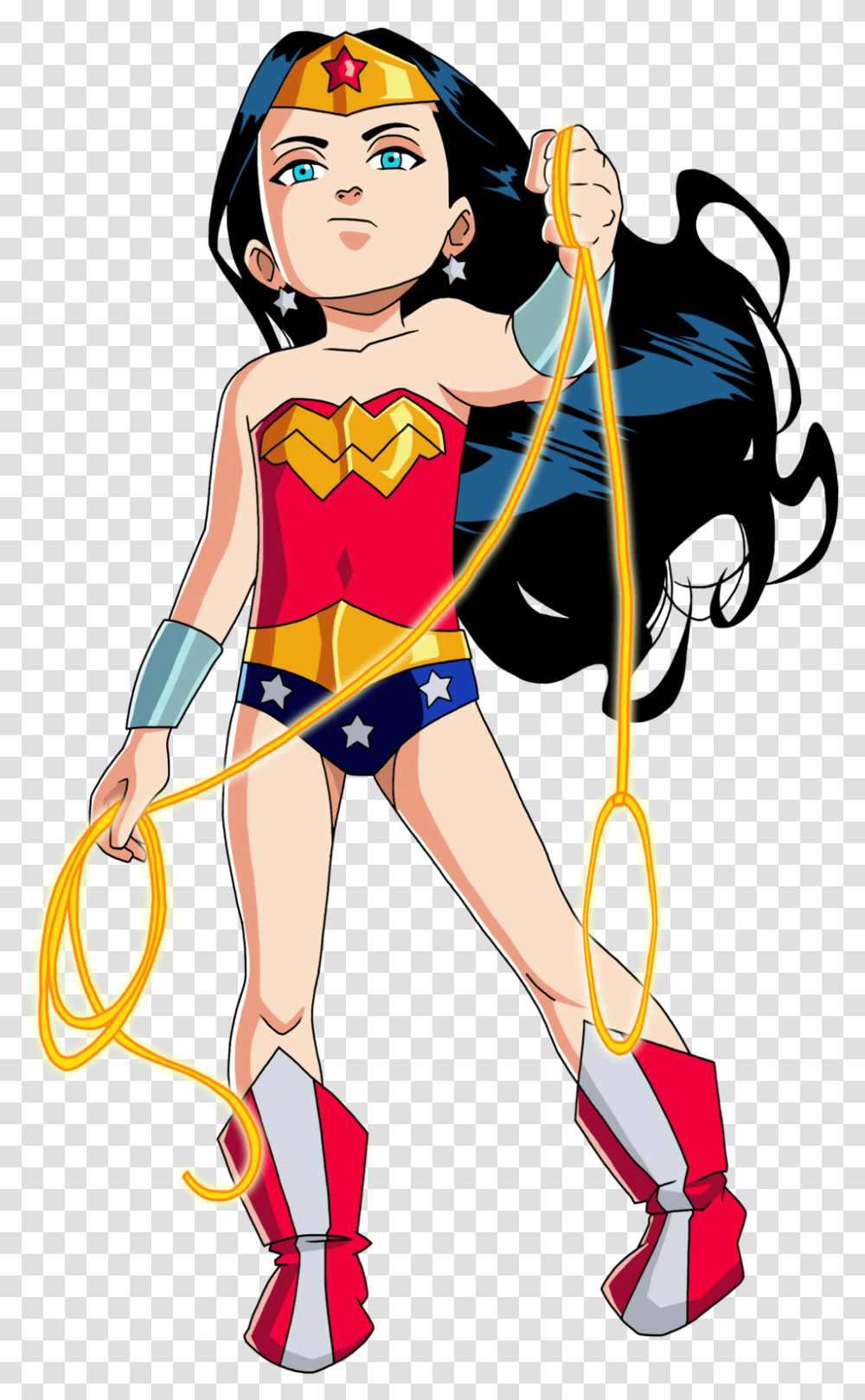 Cartoonfictional Womanclip Artjustice Clipart Wonder Woman, Archer, Archery, Sport, Bow Transparent Png