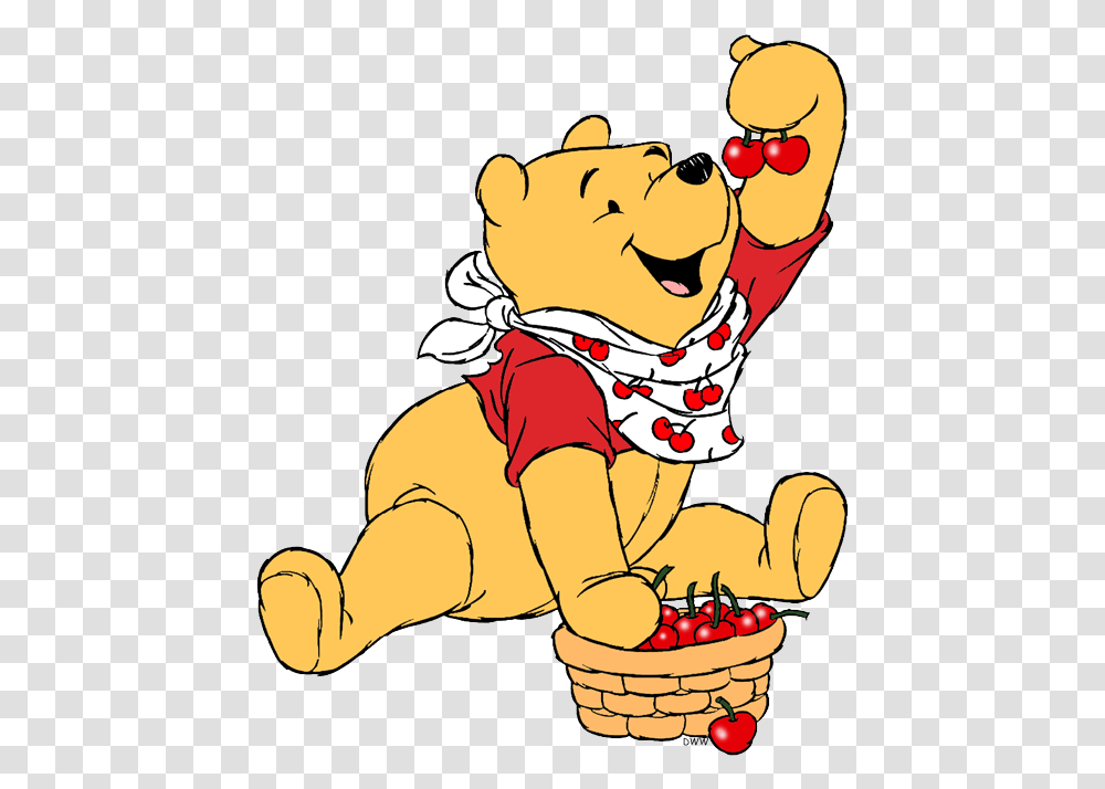 Cartoonized Winnie The Pooh, Label, Plant Transparent Png