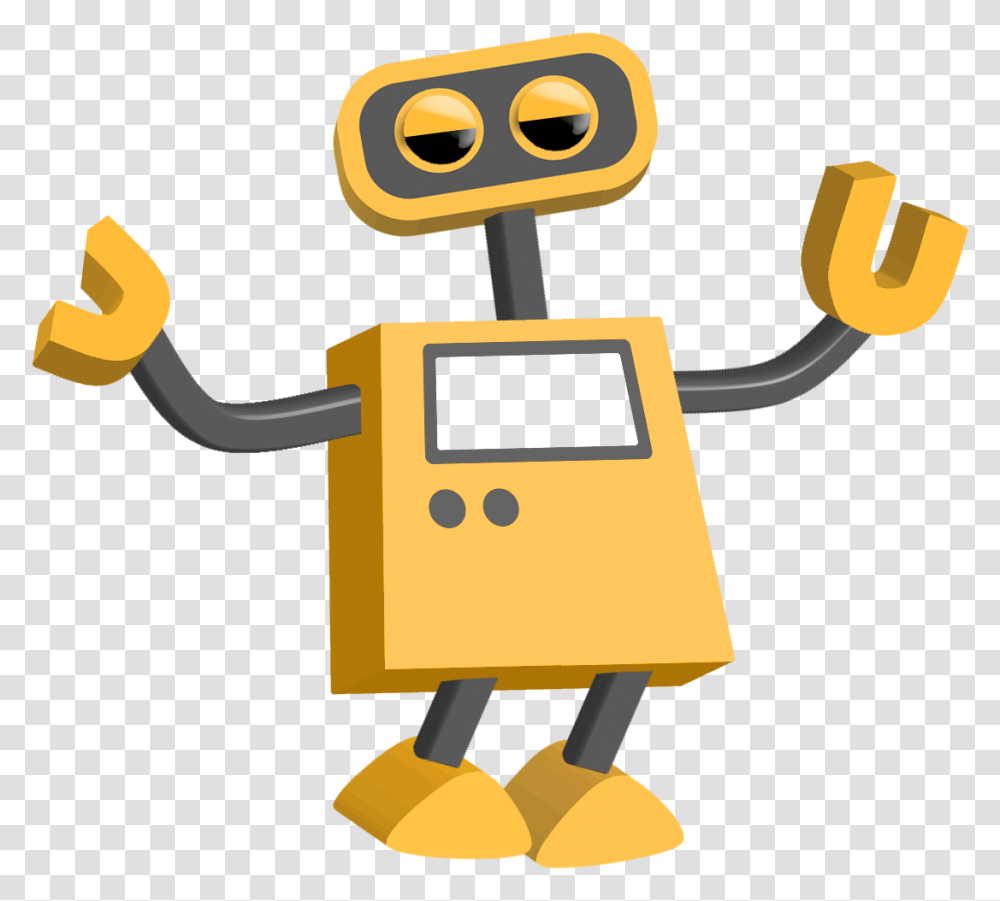 Cartoons With Backgrounds Robot Clipart, Symbol, Sign, Text, Road Sign Transparent Png