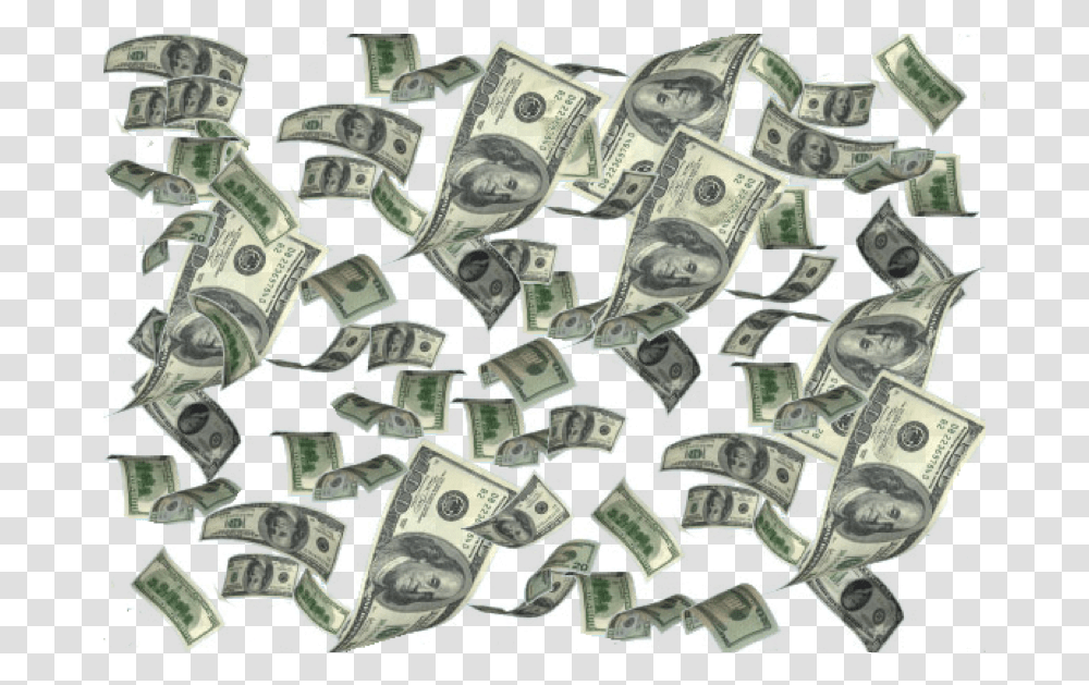Cartoontransparent Image Clipart Raining Money No Background, Dollar Transparent Png