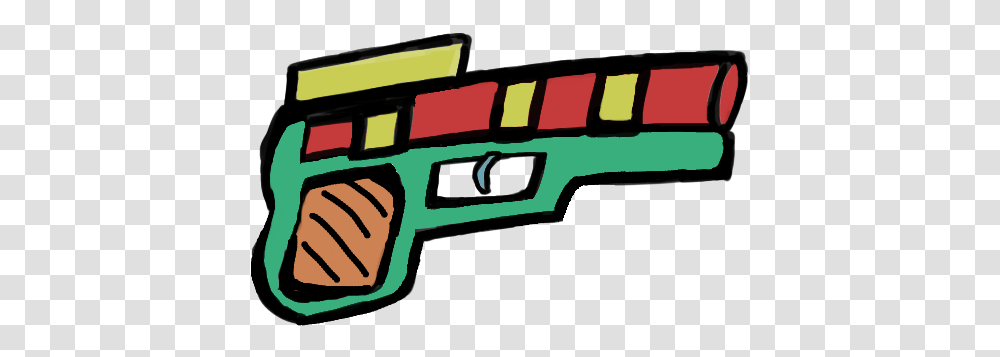 Cartoony Gun, Weapon, Toy, Water Gun, Light Transparent Png
