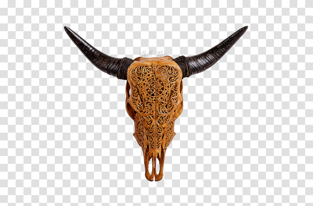 Carved Cow Skull Xl Horns, Longhorn, Cattle, Mammal, Animal Transparent Png