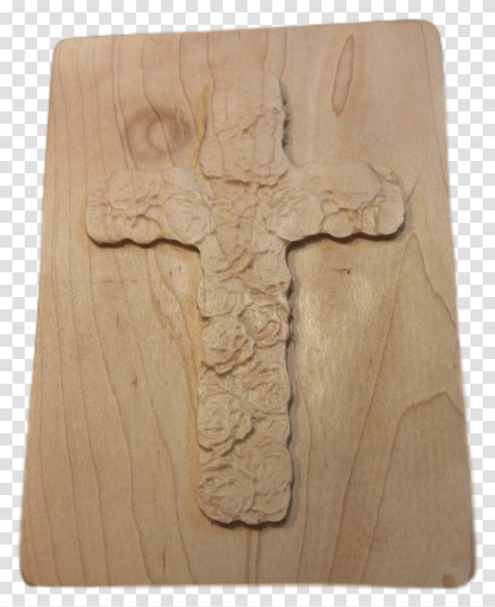 Carved Cross Of Roses Box Cross, Wood, Crucifix, Rug Transparent Png