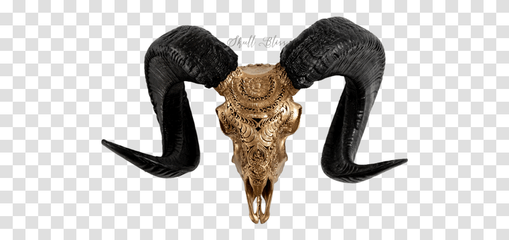 Carved Ram Skull Buffalo Skull Gold, Cushion, Costume, Saddle, Bronze Transparent Png