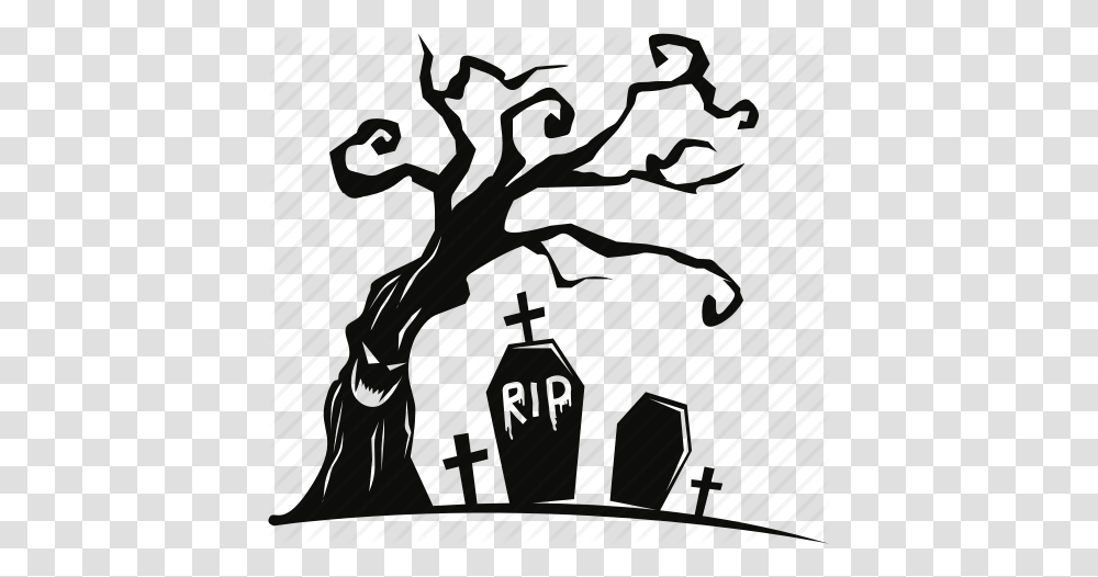 Carving Death Evil Ghost Grave Halloween Rip Icon, Hand Transparent Png