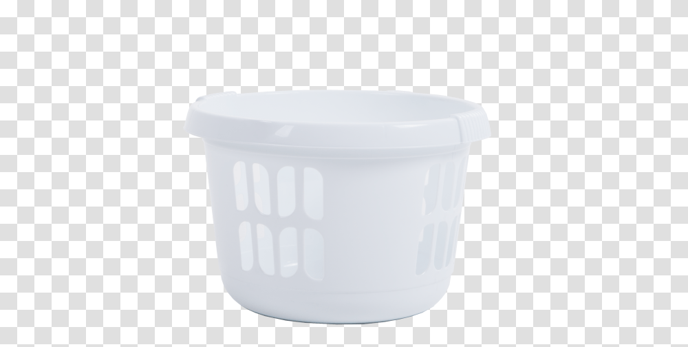 Casa Round Laundry Basket Ice White, Bowl, Bathtub, Mixing Bowl, Porcelain Transparent Png