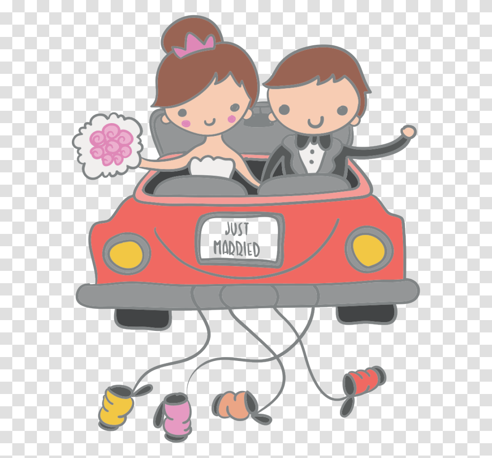 Casamento Free File Noivinhos No Carro, Transportation, Vehicle, Girl, Female Transparent Png