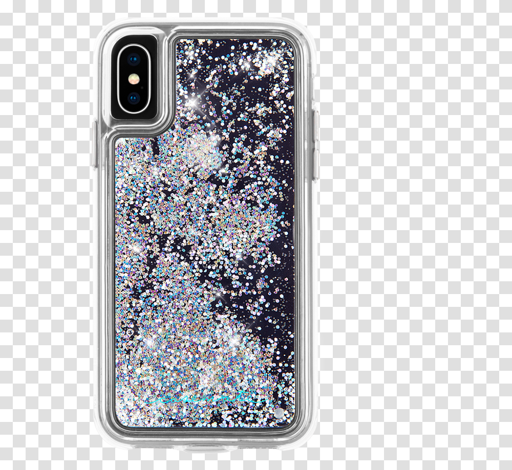 Case Mate Waterfall Iphone Xr Image Case Mate Iphone Xs Waterfall Glitter Case, Mobile Phone, Electronics, Cell Phone, Light Transparent Png