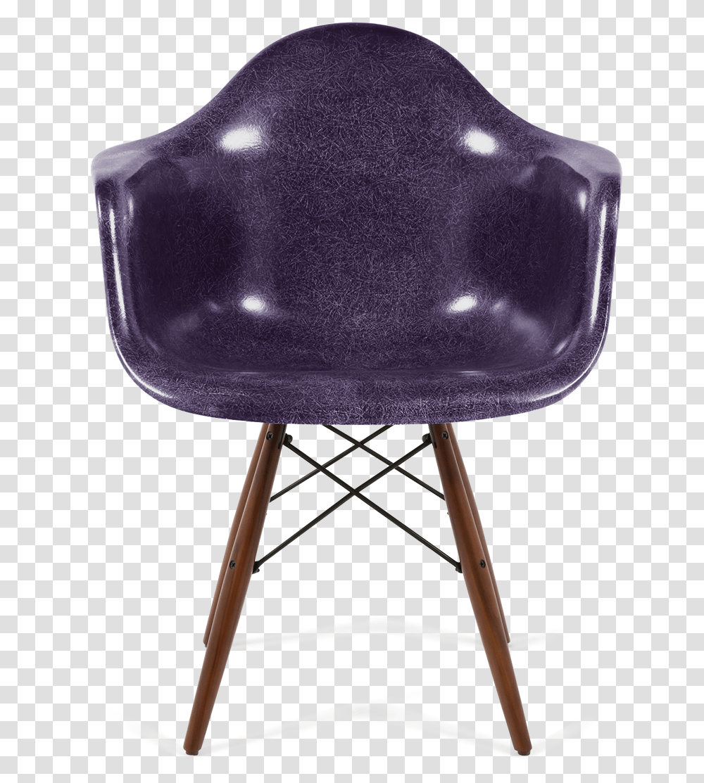 Case Study Arm Shell Dowel Purple 0 Eames Fiberglass Armchair Black, Furniture, Canvas Transparent Png