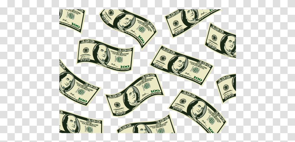 Cash Banknote Money United States Dollar Scattered Money, Person, Human, Flyer, Poster Transparent Png
