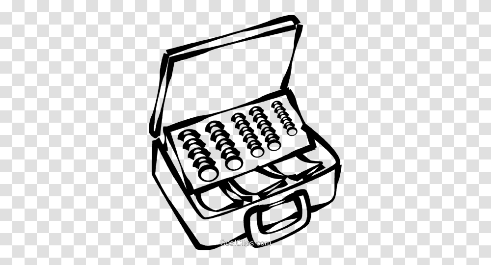 Cash Box Full Of Money Royalty Free Vector Clip Art Illustration, Lock, Electronics, Calculator, Combination Lock Transparent Png