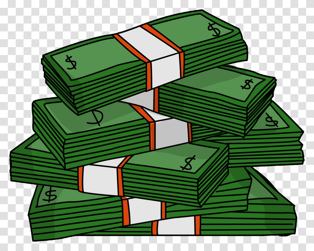 Cash Clipart Clip Art Stack Of Money Clipart, Rubix Cube, Label Transparent Png