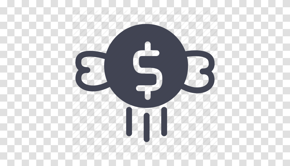 Cash Currency Dollar Finance Financial Flying Money Icon, Outdoors, Water, Stencil Transparent Png