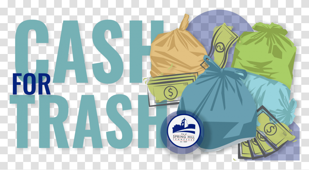 Cash For Trash Spring Hill, Bag, Plastic Bag, Alphabet Transparent Png