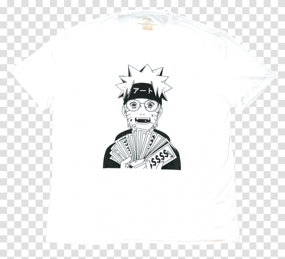 Cash Money Naruto Shirt, Apparel, T-Shirt Transparent Png