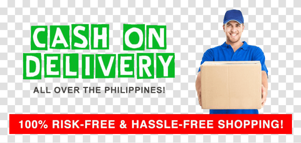 Cash On Delivery Lbc, Person, Human, Box, Cardboard Transparent Png