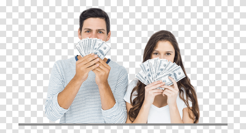 Cash, Person, Money, Face, Hand Transparent Png