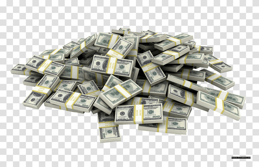 Cash Pile Pile Of Money, Dollar Transparent Png