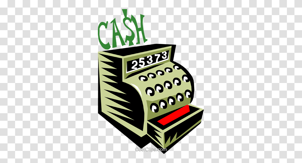 Cash Register Royalty Free Vector Clip Art Illustration, Electronics, Calculator, Machine Transparent Png