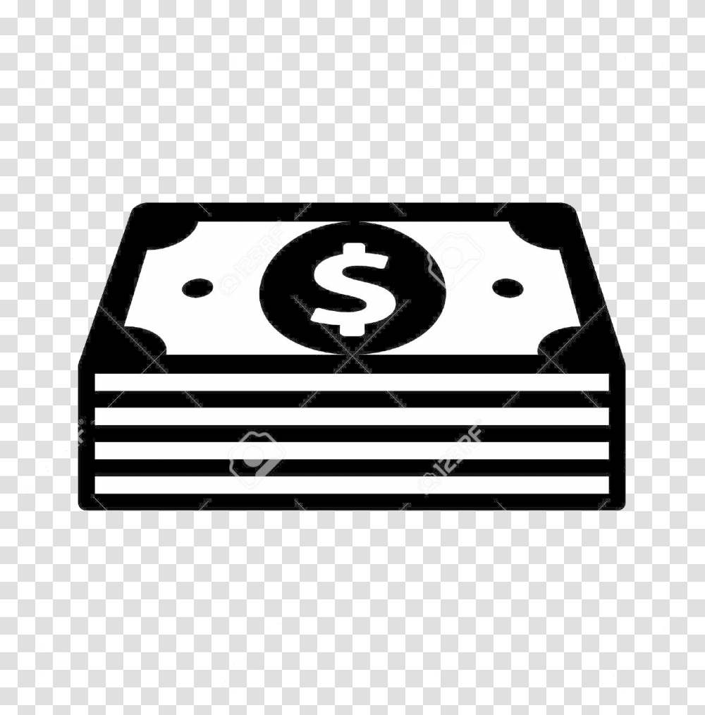 Cash Stacks Of Clipart, Stencil, Cooktop Transparent Png