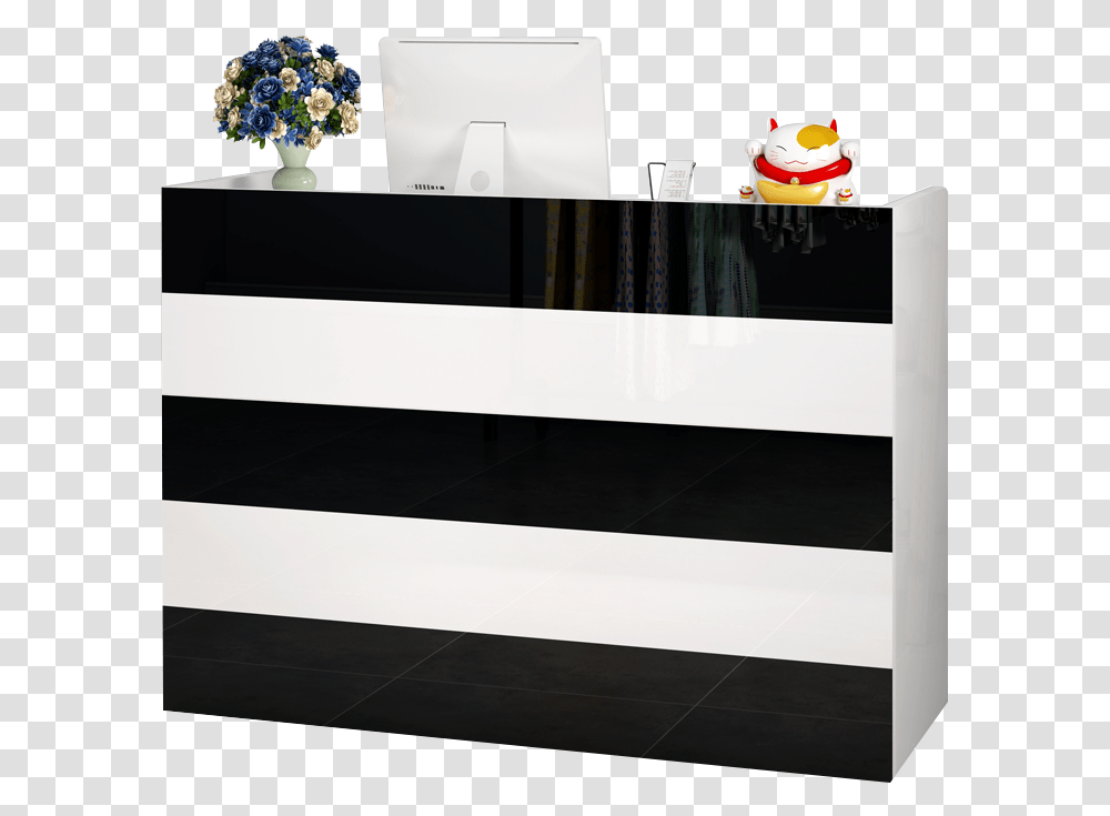 Cashier Counter Simple Modern Clothing Store Barber Bookcase, Furniture, Table, Reception, Desk Transparent Png