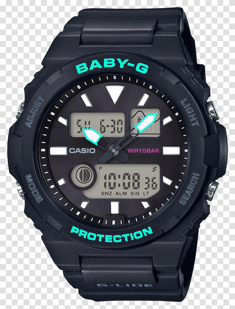 Casio Baby G Bax 100 1aer Bax100, Wristwatch, Digital Watch Transparent Png