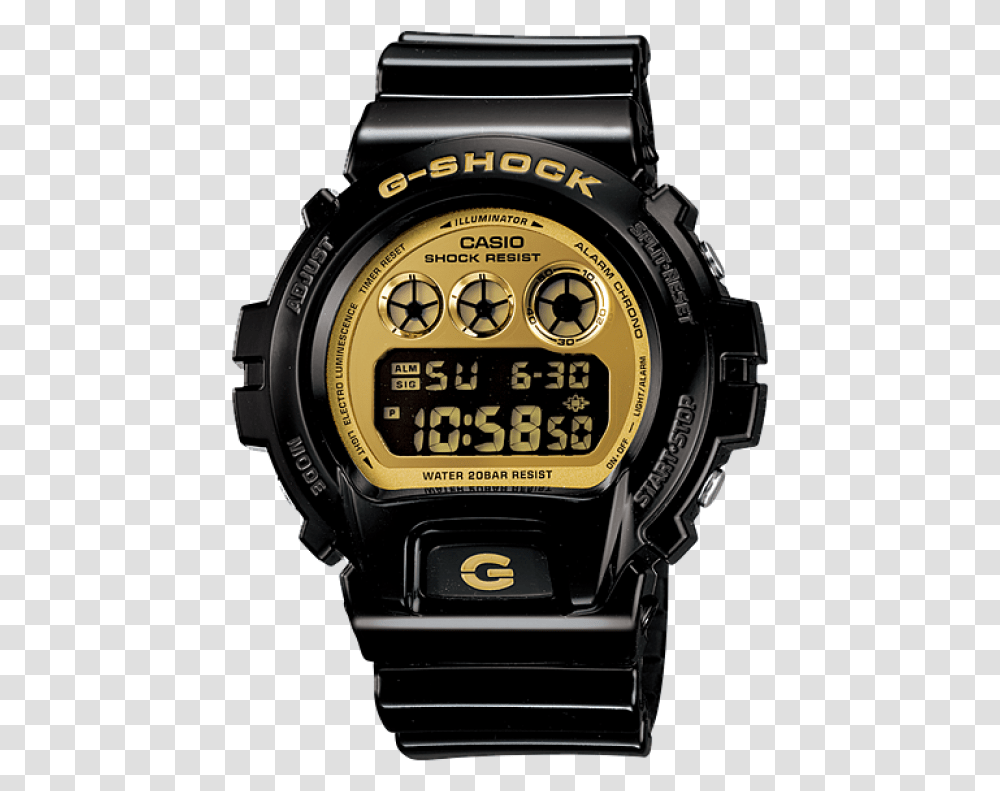 Casio G Shock Dw6900cb1 Gold & Black G Shock Dw 6900 1ds, Wristwatch, Digital Watch, Camera, Electronics Transparent Png