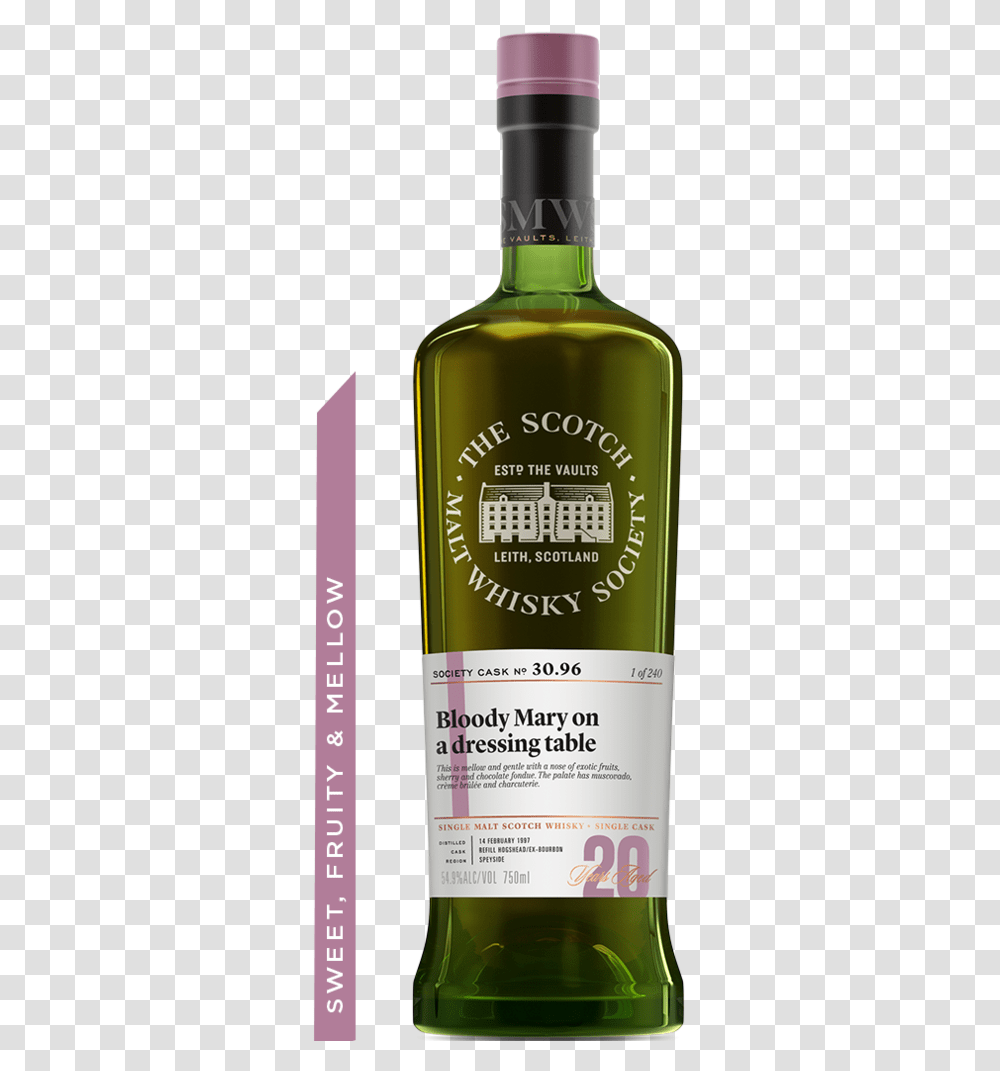 Cask No 30 Scotch Malt Whisky Society, Bottle, Liquor, Alcohol, Beverage Transparent Png