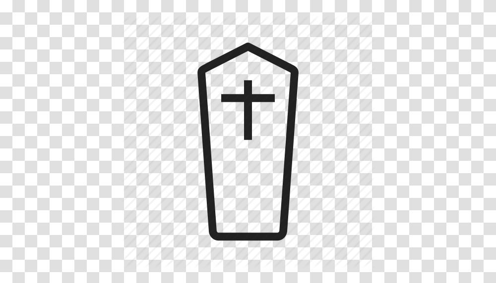 Casket Cemetery Coffin Death Funeral Graveyard Wooden Icon, Silhouette, Gray, Cylinder Transparent Png