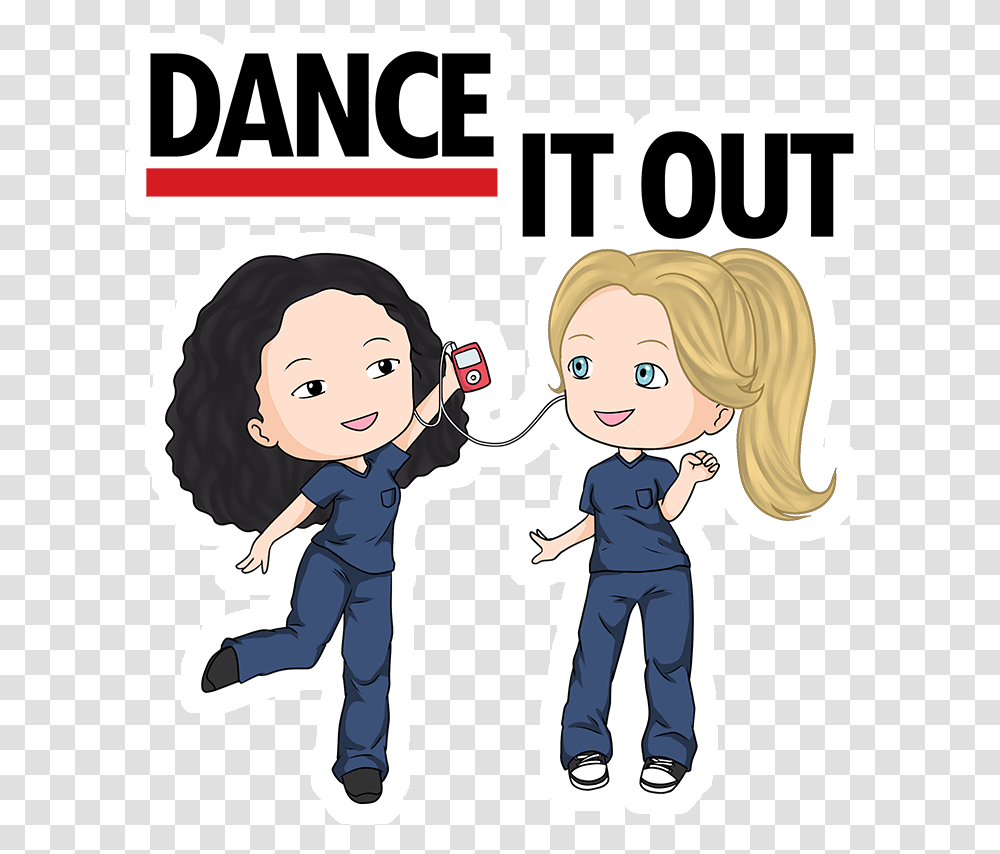 Cast Adesivo Dance It Out Dance It Out Grey's Anatomy, Person, Human, Poster Transparent Png