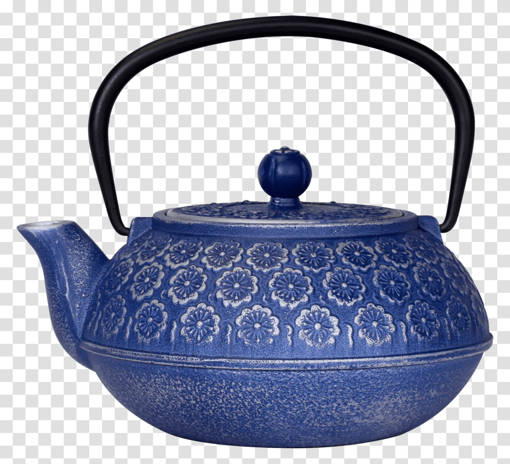 Cast Iron Teapot Cast Iron Tea Pot, Pottery, Kettle, Porcelain Transparent Png